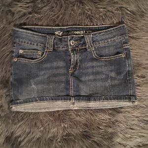 Mini short jean skirt
